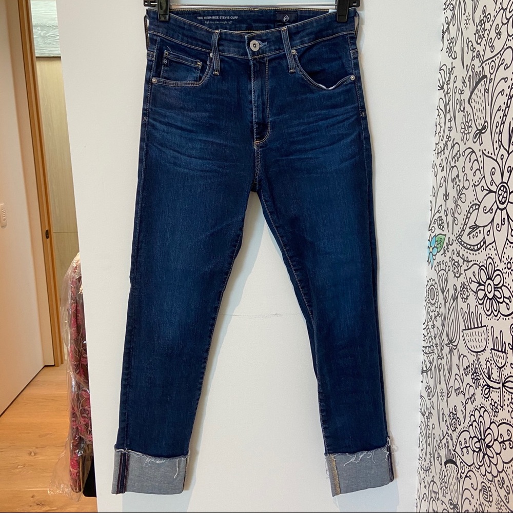 AG Dark Wash Capri Jeans
